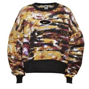 Nike Crewneck Sweatshirt‎ Women S/M Sportswear Gel Revival Fleece Oversize Boxy
